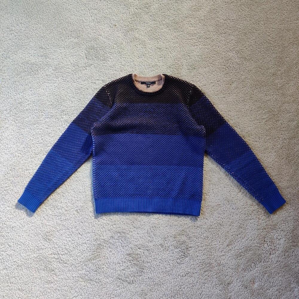 Blue and black Guess knit sweater